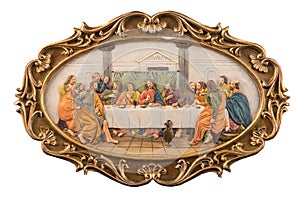 Plaster color picture of the Last Supper