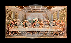 Plaster color picture of the Last Supper