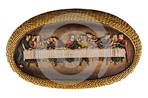 Plaster color picture of the Last Supper