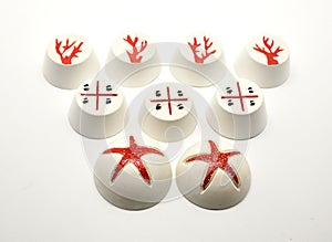 Plaster decorated with Sardinian