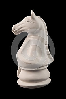 Plaster figurine chess piece horse