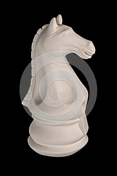 Plaster figurine chess piece horse