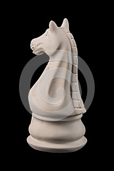 Plaster figurine chess piece horse