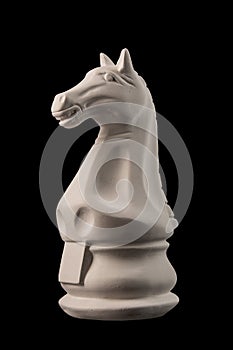 Plaster figurine chess piece horse