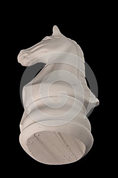 Plaster figurine chess piece horse