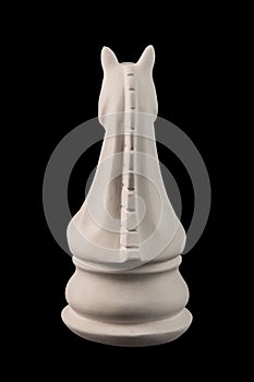 Plaster figurine chess piece horse