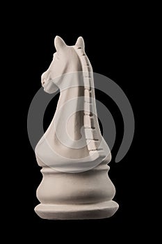 Plaster figurine chess piece horse