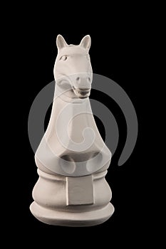 Plaster figurine chess piece horse