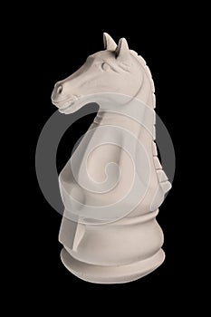 Plaster figurine chess piece horse