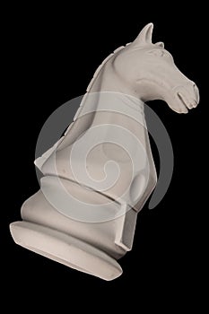 Plaster figurine chess piece horse