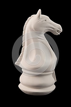 Plaster figurine chess piece horse