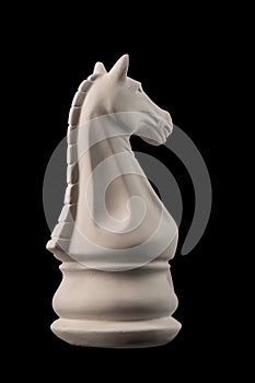 Plaster figurine chess piece horse