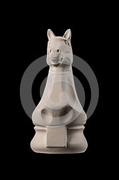 Plaster figurine chess piece horse