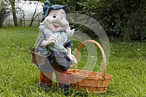 Plaster sculpture of the gnome