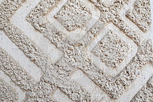 Plaster, sprayed on the wall as a background