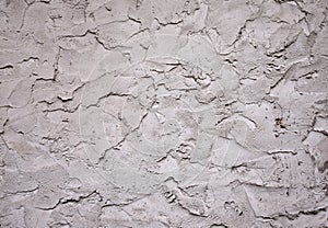 Plastered gray wall. Plaster background.Cement pattern