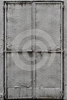 Plastered Metal Door