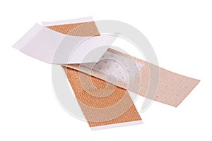 Plasters Macro Isolated photo