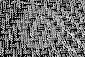 Plastic abstract closeup background texture in black and white