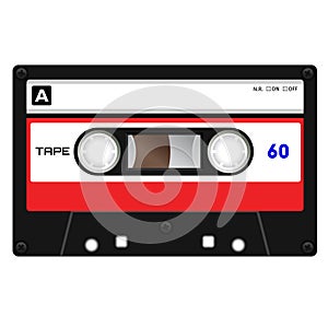 Plastic audio cassette tape