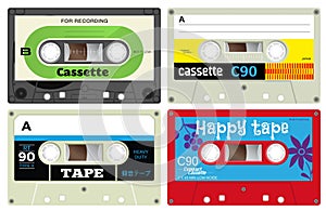 Plastic audio cassette tapes