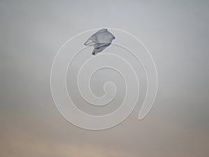 Plastic Bag Blown in The Sky