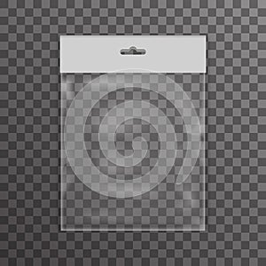 Plastic bag icon transparent background vector illustration