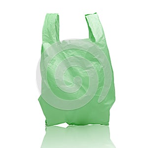 Plastic bag isolated on white background