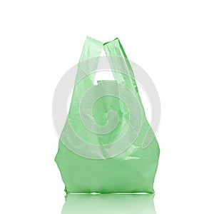 Plastic bag isolated on white background