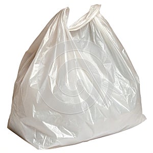 Plastic bag isolated on white background