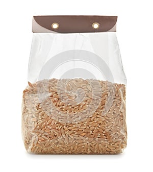 Plastic bag of spelt wheat