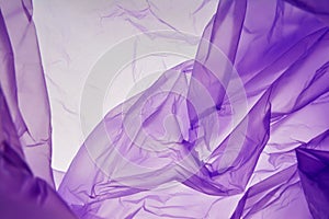 Plastic bag. Splash texture background isolated. Purple seasonal colors abstract background