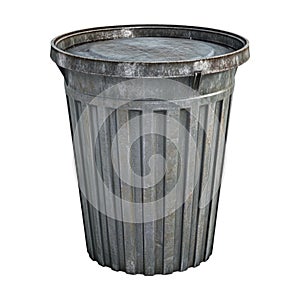 Plastic Basket or Dustbin Empty on Transparent Background - Ai Generated