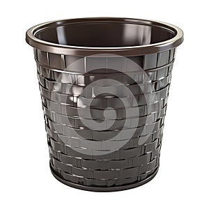 Plastic Basket or Dustbin Empty on Transparent Background - Ai Generated