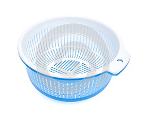 Plastic basket with tub,clipping path included