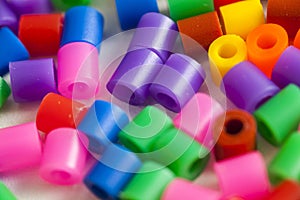 Plastic beads colors