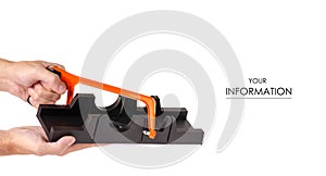 Plastic black miterbox pattern