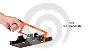 Plastic black miterbox pattern