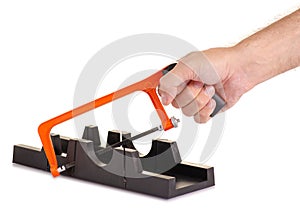 Plastic black miterbox