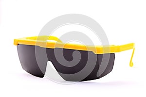 Plastic black safety goggles