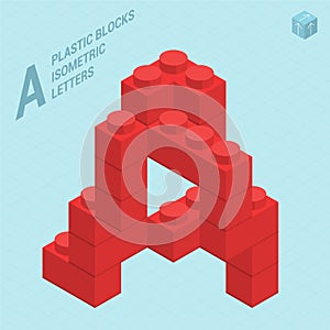 Plastic blocs letter A