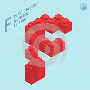 Plastic blocs letter F