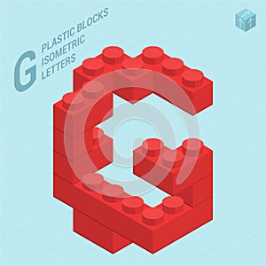 Plastic blocs letter G