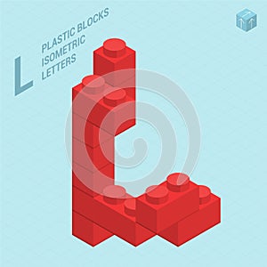 Plastic blocs letter L