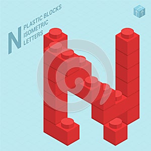 Plastic blocs letter N