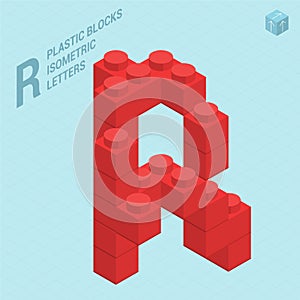 Plastic blocs letter R