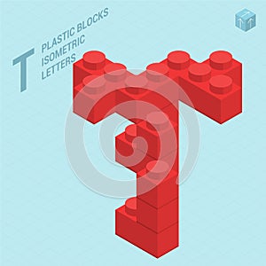 Plastic blocs letter T