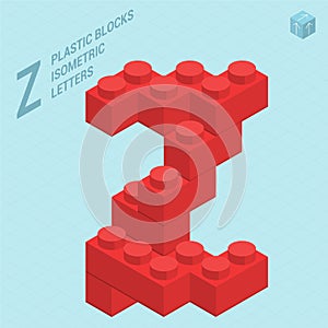 Plastic blocs letter Z