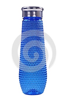 Plastic blue bottle