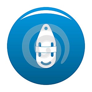 Plastic bobber icon vector blue